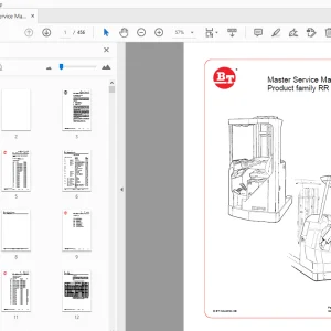 BT Forklift Product family RR Master Service Manual 146575-040 - PDF