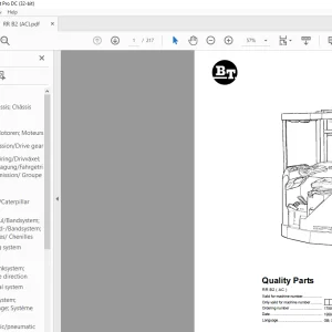 BT Forklift RR B2 ( AC ) Quality Parts Manual - PDF DOWNLOAD