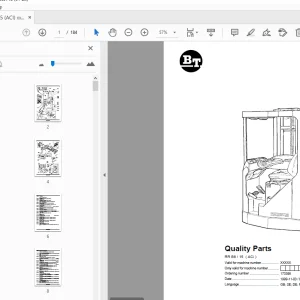 BT Forklift RR B8/15 (ACi) Quality Parts Manual - PDF DOWNLOAD