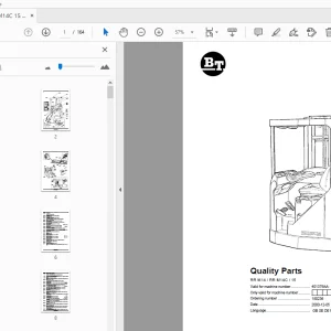 BT Forklift RR M14 RR M14C 15 Quality Parts Manual - PDF