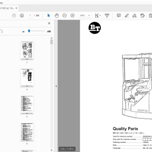 BT Forklift RR N1/N2/N3/(C)/14 (DC) Quality Parts Manual - PDF