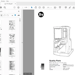 BT Forklift RR N1/N2/N3/(C)/15 (AC) (ACi) Quality Parts Manual 349249AA - PDF