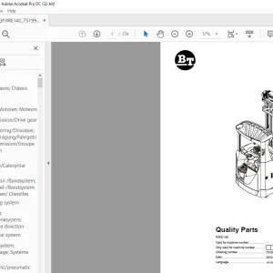 BT Forklift RRE140 Quality Parts Manual 7519961 - PDF DOWNLOAD