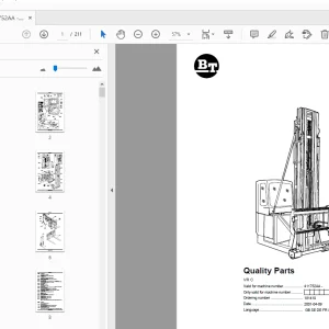BT Forklift VR C Quality Parts Manual - PDF DOWNLOAD