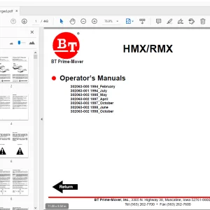 BT Prime-Mover HMX/RMX Operator’s Manual - PDF DOWNLOAD