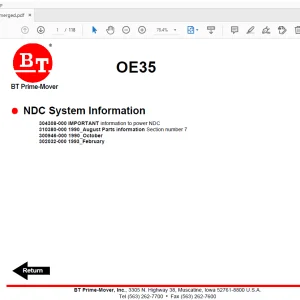 BT Prime-Mover OE35 NDC System Information Manual - PDF