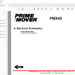 BT Prime-Mover PMX45 Circuit Diagram Manual - PFD DOWNLOAD