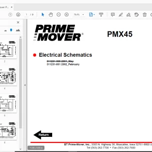 BT Prime-Mover PMX45 Electrical Schematics Manual - PDF