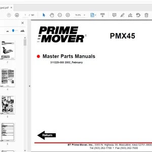 BT Prime-Mover PMX45 Master Parts Manual - PDF