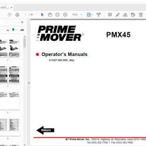 BT Prime-Mover PMX45 Operator’s Manual - PDF DOWNLOAD