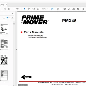 BT Prime-Mover PMX45 Parts Manual - PDF DOWNLOAD