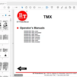 BT Prime-Mover TMX Operator’s Manual - PDF DOWNLOAD