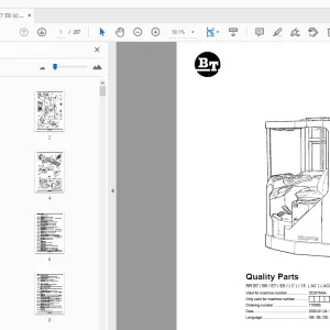 BT Forklift RR B7/B8/E7/E8/(C)/15 (AC) (ACi) Quality Parts Manual - PDF