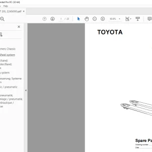 BT Toyota hand Truck HT 20L Parts Manual - PDF DOWNLOAD