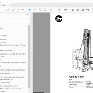 BT VR C Quality Parts Manual - PDF DOWNLOAD
