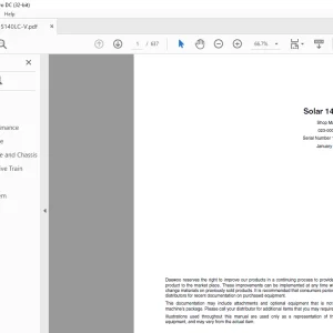 Daewoo Solar 140LC-V Shop Manual 023-00076E - PDF DOWNLOAD