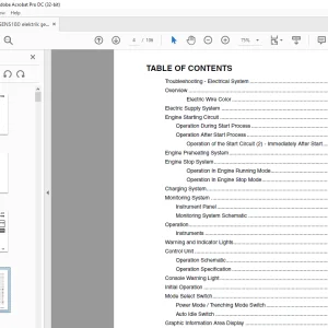 Daewoo Solar 210W-V Electrical System Manual - PDF DOWNLOAD