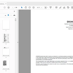 Daewoo Excavator DX340LC Operation & Maintenance Manual - PDF