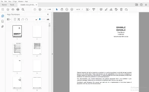 Daewoo Excavator DX480LC DX520LC Shop Manual K1008703E - PDF