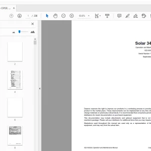 Daewoo Excavator S340LC-V Operation & Maintenance Manual - PDF