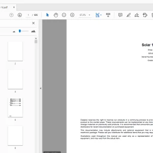 Daewoo Excavator Solar 170LC-V Shop Manual 023-00032E - PDF