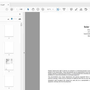 Daewoo Excavator Solar 175LC-V Shop Manual 023-00063E - PDF
