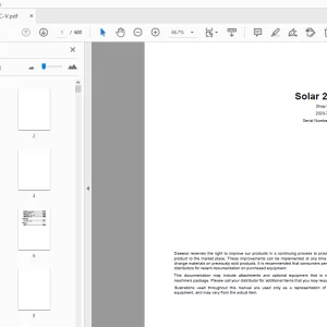 Daewoo Excavator Solar 220LC-V Shop Manual 2023-7115AE - PDF