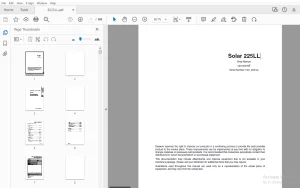 Daewoo Excavator Solar 225LL Shop Manual 023-00078E - PDF