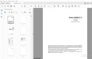 Daewoo Excavator Solar 225NLC-V Shop Manual 023-00062E - PDF