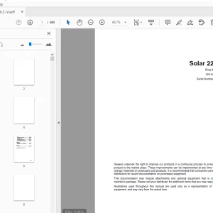 Daewoo Excavator Solar 225NLC-V Shop Manual 023-00062E - PDF