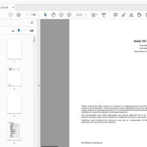 Daewoo Excavator Solar 55-V Plus Shop Manual 023-00045AE - PDF