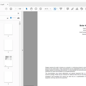 Daewoo Track Excavator Solar 450LC-V Shop Manual - PDF