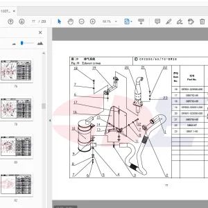 EP Forklift 50-100T R Series Part Manual - PDF