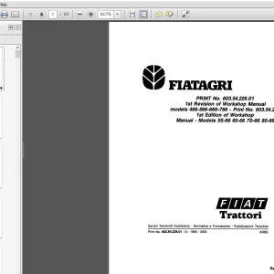 Fiat Trattori 55-66 60-66 70-66 80-66 Workshop Manual PDF