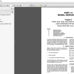 Ford 3430, 3930, 4630 & 5030 Tractor Repair Manual - PDF DOWNLOAD