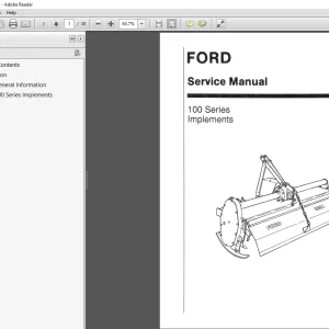 Ford New Holland 100 Series Tractor Service Manual 40010090 - PDF DOWNLOAD