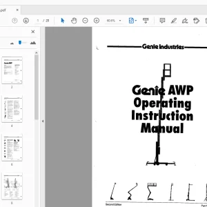 Genie AWP Operating Instruction Manual 27871 - PDF