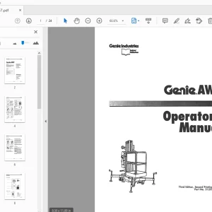 Genie AWP Operator's Manual 31257 - PDF DOWNLOAD