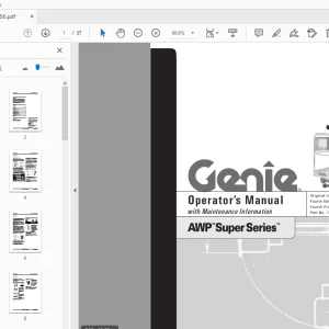 Genie AWP Super Series Operator's Manual 145356 - PDF