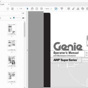 Genie AWP Super Series Operator's Manual 82910 - PDF