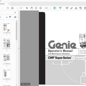 Genie CWP Super Series Operator’s Manual 48646 - PDF
