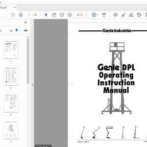 Genie DPL Operating Instruction Manual 28409 - PDF