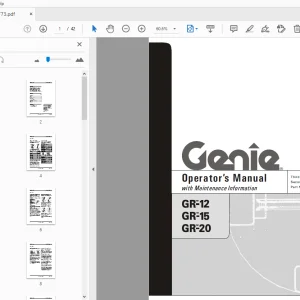 Genie GR-12 GR-15 GR-20 Operator's Manual 97773 - PDF DOWNLOAD
