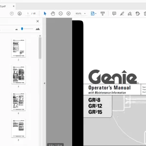 Genie GR-8 GR-12 GR-15 Operator's Manual 82440 - PDF