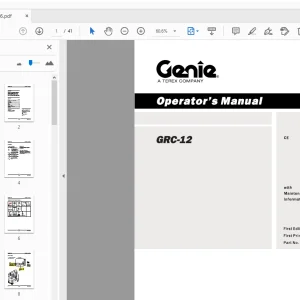 Genie GRC-12 Operator 's Manual 133136 - PDF DOWNLOAD