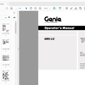 Genie GRC-12 Operator's Manual 133135 - PDF DOWNLOAD