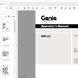 Genie GRC-12 Operator's Manual 133296 - PDF DOWNLOAD