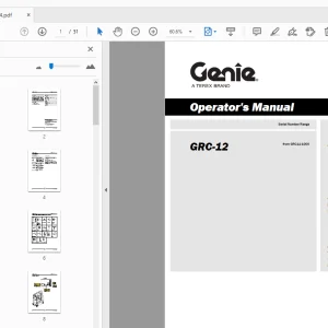 Genie GRC-12 Operator's Manual 133574 - PDF DOWNLOAD