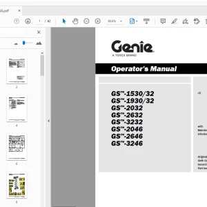 Genie GS-1530/32 GS-1930/32 GS-2032 GS-2632 GS-3232 Operator's Manual - PDF