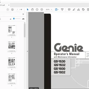 Genie GS-1530 GS-1532 GS-1930 GS-1932 Operator's Manual - PDF